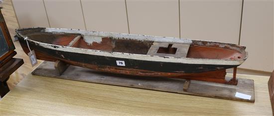 A Sevens Model Dockyard wood ships hull length 96cm